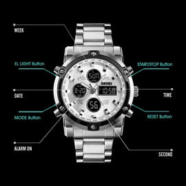 SKMEI   3   Time   Back   Light   Display   Digital   Watches   Mens   1389
