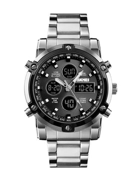 SKMEI   3   Time   Back   Light   Display   Digital   Watches   Mens   1389