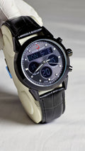 Al-Fajr Classic Dual Time Analog digital wrist watch